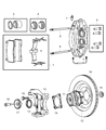 2016 Dodge Viper Brake Pad Diagram - 68283275AA