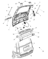 Jeep Commander Trunk Lid Latch Diagram - 4589581AC