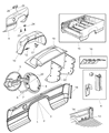 Dodge Fender Diagram - 5003145AA