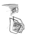 Dodge Journey Door Seal Diagram - 5076868AB