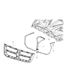 Ram Dakota Grille Diagram - 1FZ31JRPAB