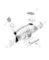 Jeep Renegade Steering Column Cover Diagram - 5ZT18PS4AA