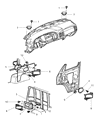 1999 Dodge Ram Van Car Speakers Diagram - 56043017AC