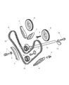 Chrysler Timing Chain Tensioner Diagram - 5097138AA