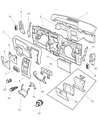 Jeep Cherokee Steering Column Cover Diagram - 55115525