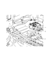 Chrysler Automatic Transmission Shift Levers Diagram - 5273244AF