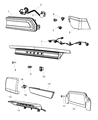 Dodge Challenger Back Up Light Diagram - 68059854AC