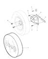 1999 Jeep Wrangler Wheel Cover Diagram - 5FF55TX7