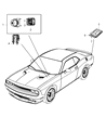 2012 Dodge Challenger ABS Control Module Diagram - 68154622AA