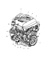 Chrysler Pacifica A/C Compressor Diagram - 55111409AB