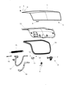 Dodge Door Hinge Diagram - 55113712AD