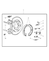 Jeep Wrangler Parking Brake Shoe Diagram - 5093390AA