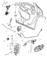 2010 Dodge Charger Door Handle Diagram - 1NS92WS2AA
