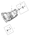 Ram Automatic Transmission Output Shaft Seal Diagram - 68174113AA