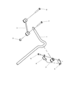 2010 Chrysler PT Cruiser Sway Bar Link Diagram - V4656934AB