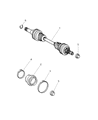 Chrysler Crossfire Axle Shaft Diagram - 68044893AA