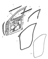 Jeep Grand Cherokee Window Run Diagram - 55399190AH