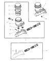 2005 Dodge Stratus Brake Master Cylinder Diagram - V1105973AA