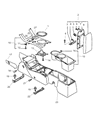 Chrysler Center Console Base Diagram - MR958962XA