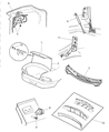Chrysler Sebring Trunk Lid Latch Diagram - 4724318AG