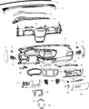 Dodge Dart Steering Column Cover Diagram - 1TB71LA8AB
