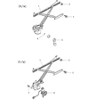 Chrysler Sebring Window Crank Handles Diagram - MR757792