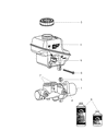 2010 Dodge Challenger Brake Master Cylinder Diagram - 68048548AA