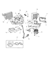 Chrysler Blend Door Actuator Diagram - 4815502AB