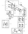 Dodge Stratus Brake Caliper Diagram - MR449855
