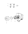 Dodge Dart Door Lock Cylinder Diagram - 68237148AA