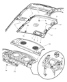 2001 Dodge Neon Sun Visor Diagram - TL35TL2AA