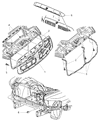2007 Dodge Ram 2500 Grille Diagram - 55077778AD