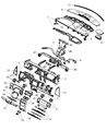 Dodge Durango Steering Column Cover Diagram - 5GE09XDHAD