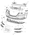 2014 Chrysler 200 Bumper Diagram - 68082047AD