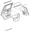 Chrysler Aspen Door Seal Diagram - 55364346AD