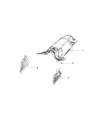 2022 Dodge Durango Exhaust Heat Shield Diagram - 68482891AA