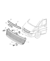 2004 Dodge Sprinter 2500 Grille Diagram - 5114373AA