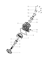 Ram Transfer Case Output Shaft Snap Ring Diagram - 68019648AA