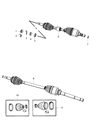 2017 Jeep Compass Axle Shaft Diagram - 5273438AG