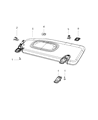 2023 Jeep Cherokee Sun Visor Diagram - 1UB78PS4AK