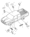 Jeep Power Window Switch Diagram - 4602345AF