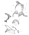 2012 Chrysler 300 Wheelhouse Diagram - 68084290AC