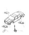 Dodge Magnum Air Bag Control Module Diagram - 4896098AD