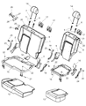 2004 Jeep Liberty Seat Cushion Diagram - 1AD991DVAA