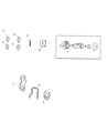 Jeep Compass Door Lock Cylinder Diagram - 5191980AA