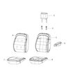 Ram ProMaster 3500 Armrest Diagram - 5SG03JXWAB