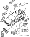 Ram C/V Brake Fluid Level Sensor Diagram - 68002155AA