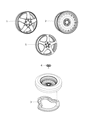 2017 Jeep Grand Cherokee Spare Wheel Diagram - 68249413AB