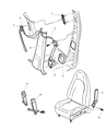 1999 Dodge Durango Seat Belt Diagram - QP491K5AA