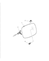 1996 Dodge Avenger Fuel Door Diagram - MB959445